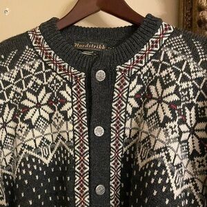 rare wool norwegian cardigan!